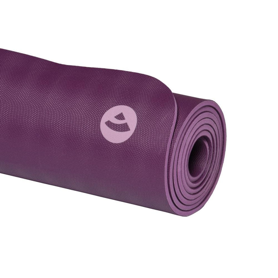 Tappetino bodhi yoga Ecopro-Diamond  6mm gomma naturale viola  arrotolato