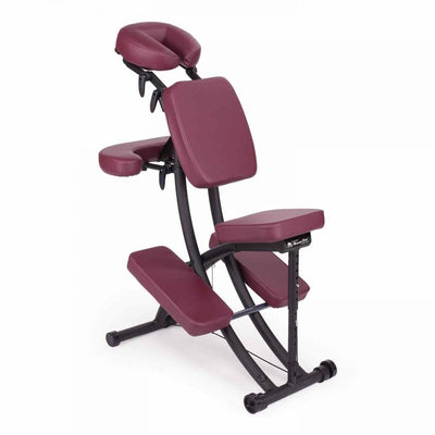 Sedia da massaggio in mobilità Oakworks pro color rubino