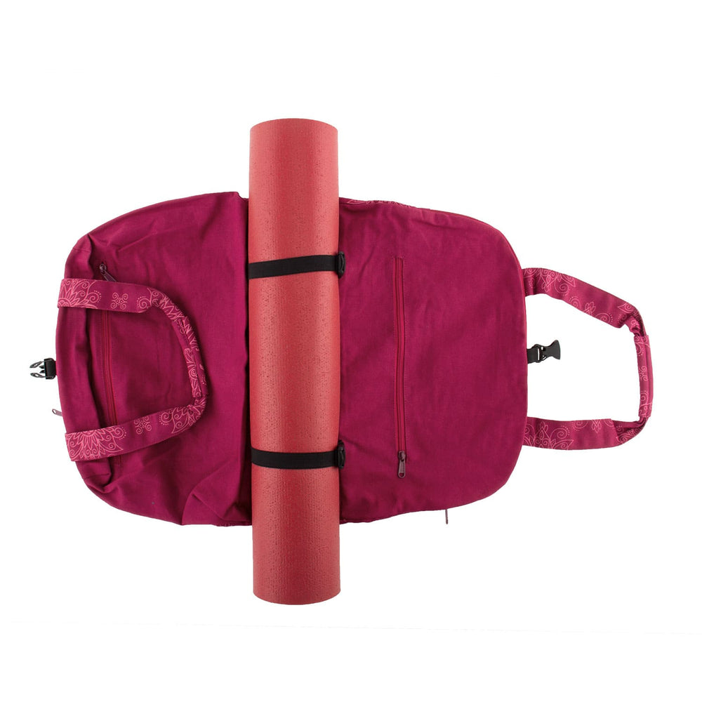 Borsa a spalla portatappetino fucsia aperta