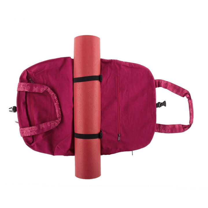 Borsa a spalla portatappetino fucsia aperta
