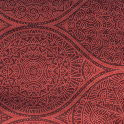 zoom disegno mandala di borsa porta tappetino yoga rosso scuro Mayuri