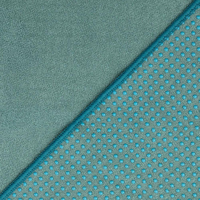 yoga towel color verde acqua dettaglio superficie