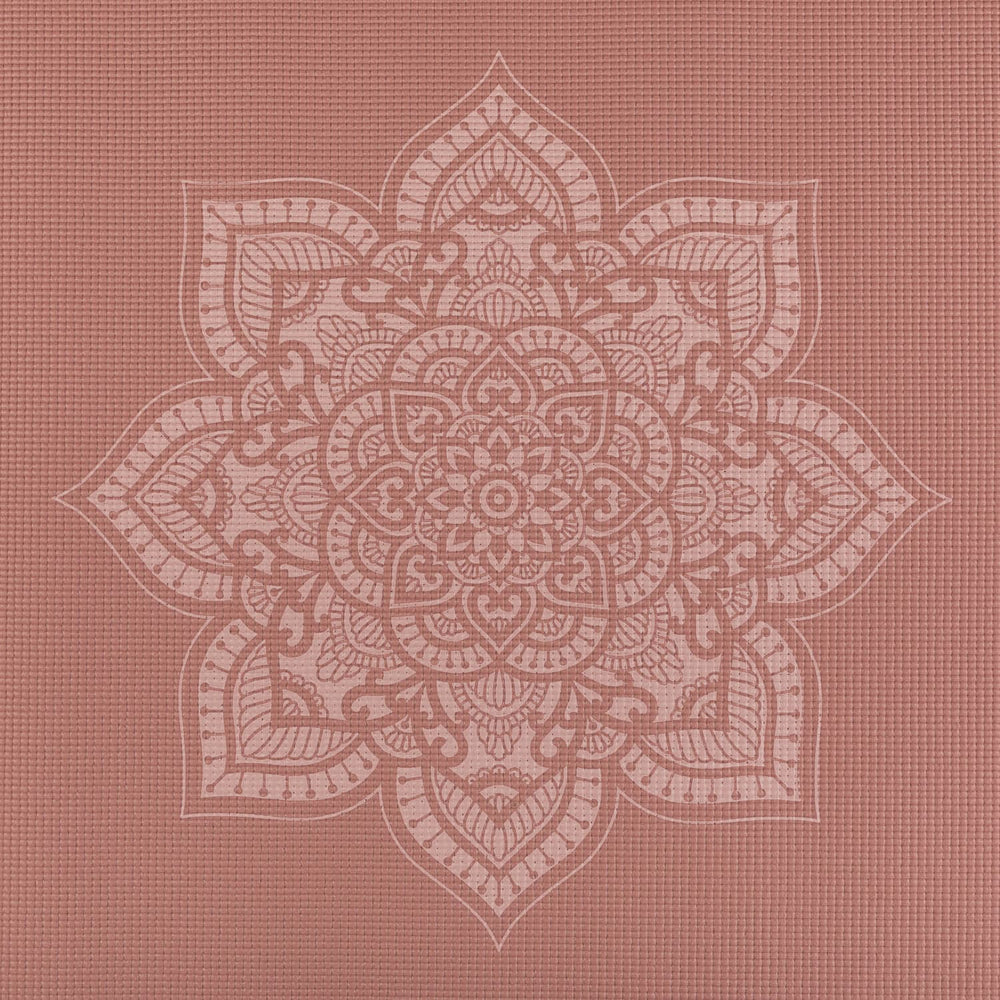 disegno mehndi mandala del Tappetino yoga rosa antico 