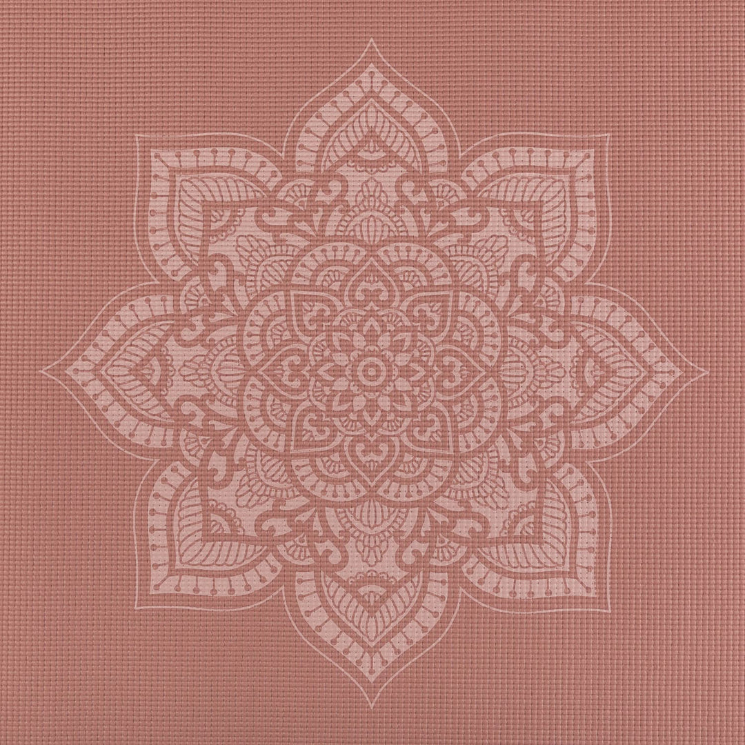 disegno mehndi mandala del Tappetino yoga rosa antico 