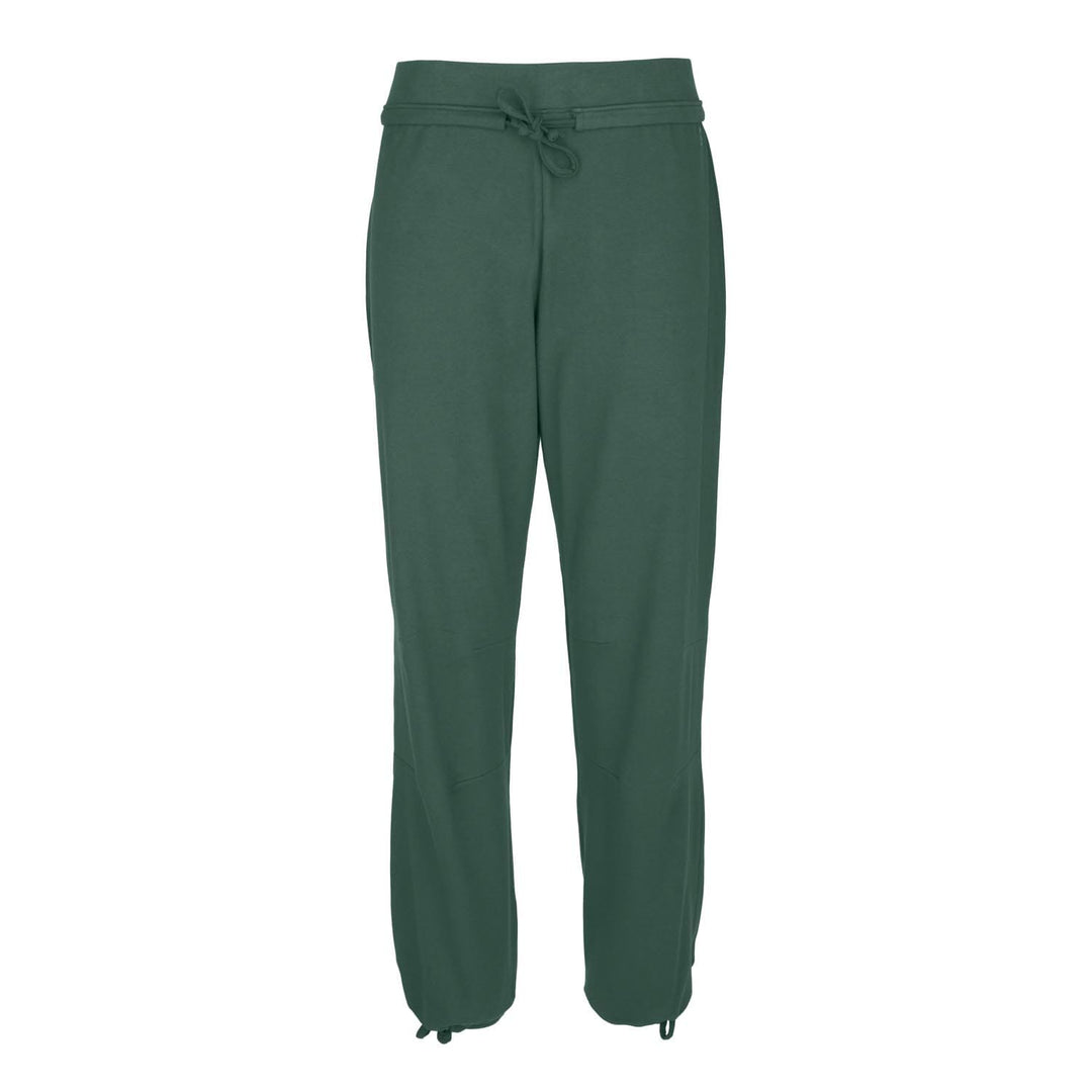 Pantalone yoga comodo con cinturino in vita verdescuro