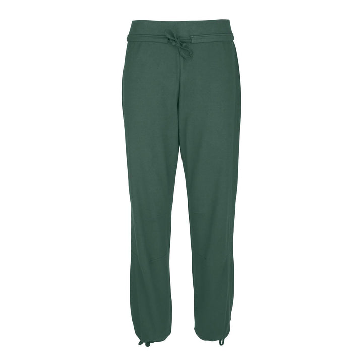 Pantalone yoga comodo con cinturino in vita verdescuro