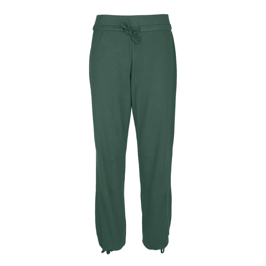 Pantalone yoga comodo con cinturino in vita verdescuro