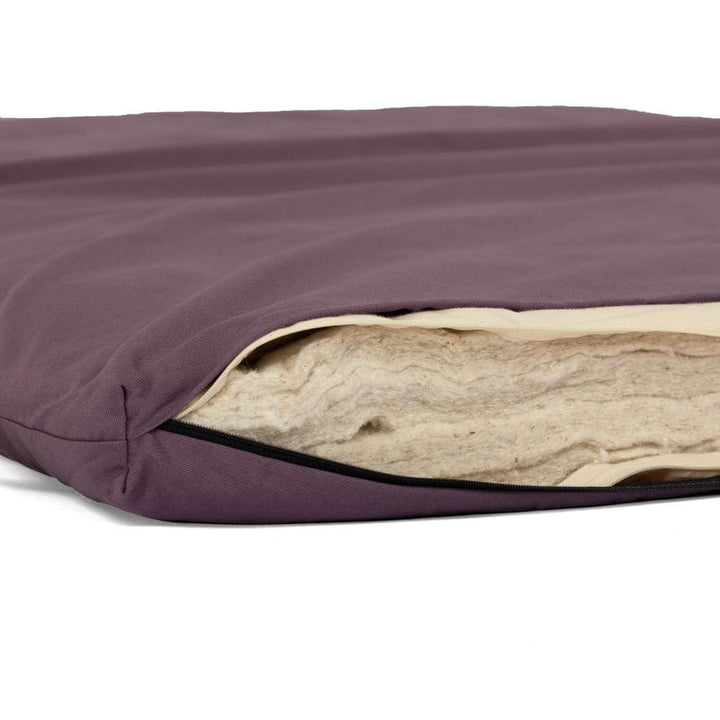 apertura con cerniera di futon color mora