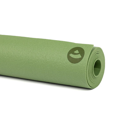 kailash tappetino yoga dinamico 3mm  verde mela arrotolato