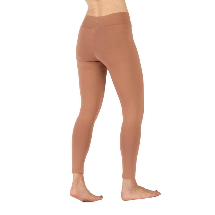legging incrocio in vita color caramello back