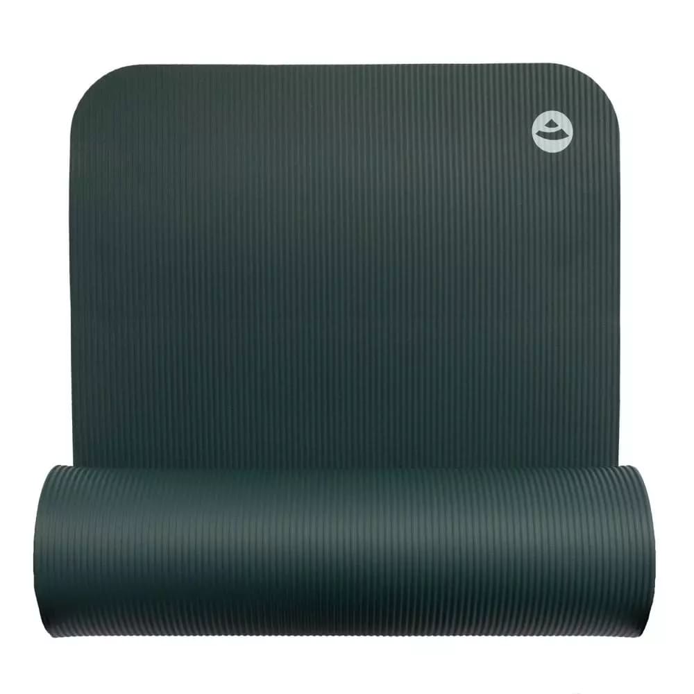 Pilates-fitness tappetino spessore 1,5cm verde foresta ripiegato