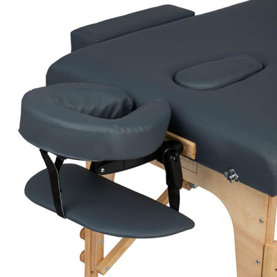 lettino massaggio portatile Relax blu dettaglio poggiatesta