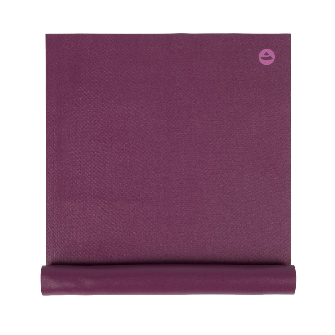 tappetino yoga da viaggio disteso color berry