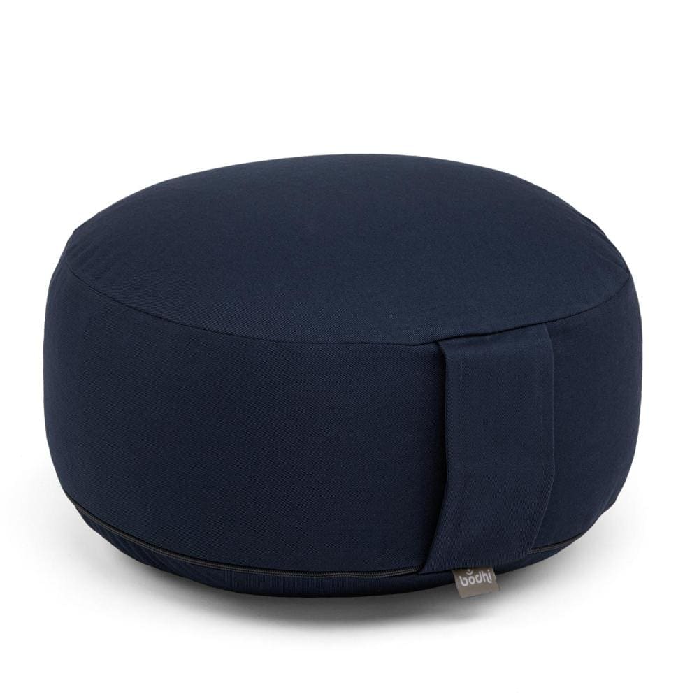 cuscino meditazione cilindrico color blu