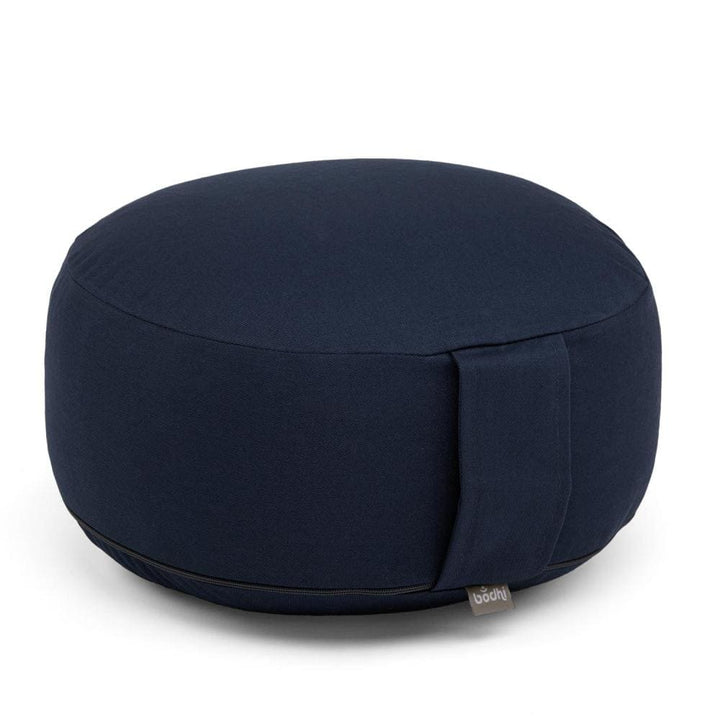 cuscino meditazione cilindrico color blu