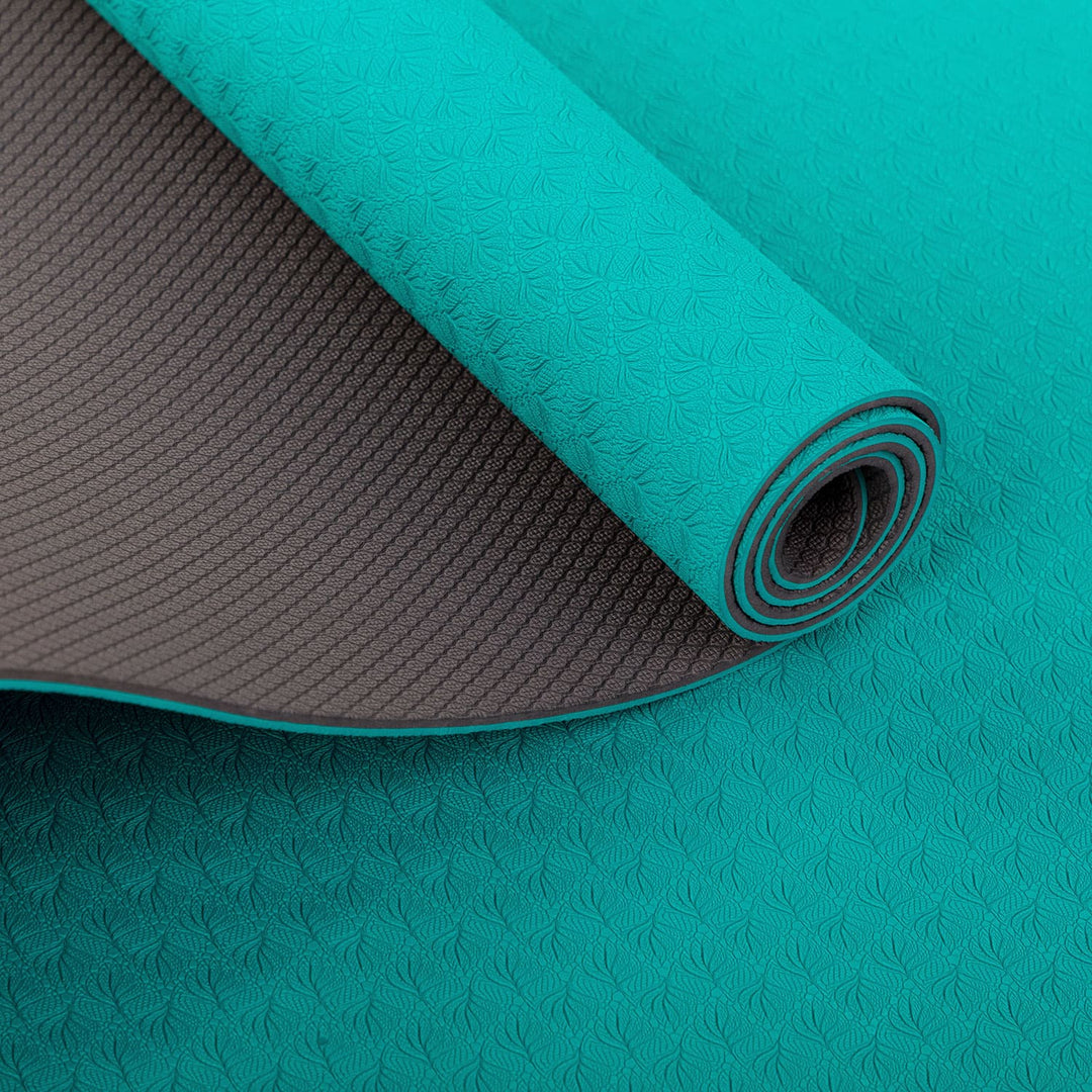 Tappetino yoga pilates TPE 'Flow' color smeraldo