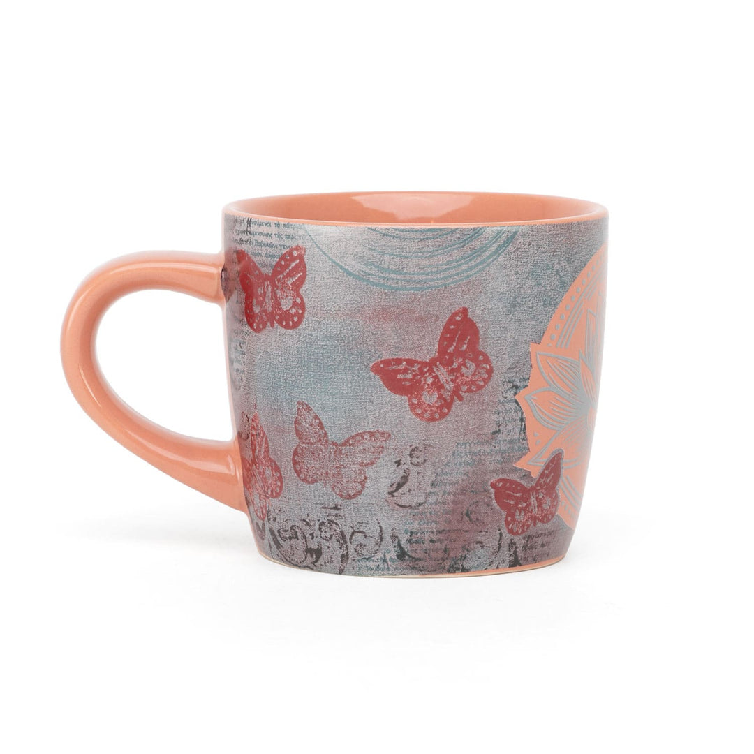 Tazza yogimug disegno Loto e farfalle