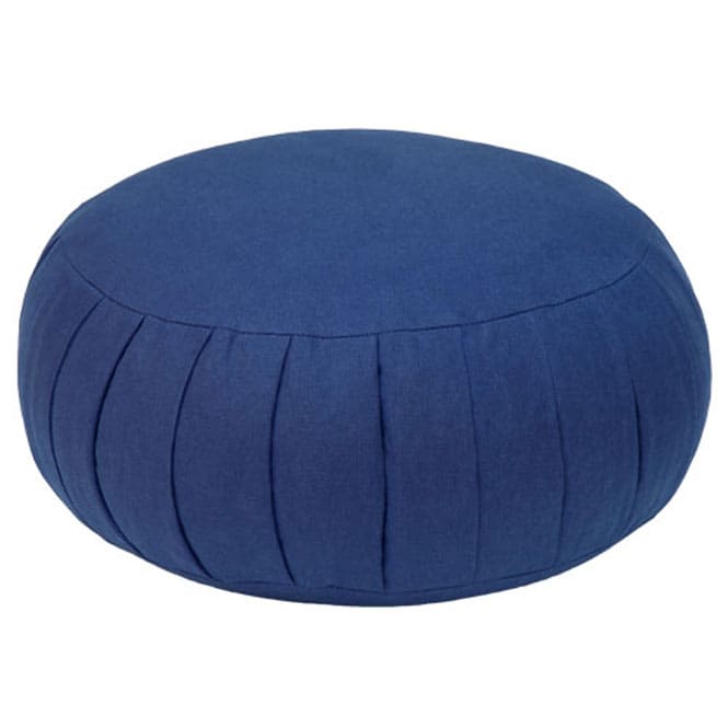 zafu cuscino meditazione rotondo color  blu