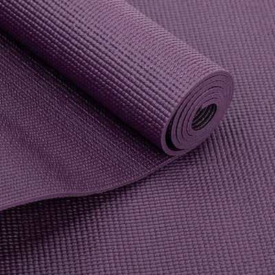 Rotoli da 30mt. di tappetini yoga ASANA da 4mm. spessore, larghi cm60, dettaglio superficie, melanzana