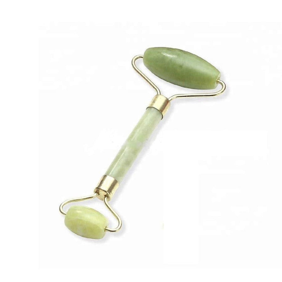 rullo massaggio viso in giada verde per gua sha