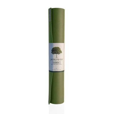 Tappetino yogamat Jade Harmony gomma naturale verde salvia arrotolato