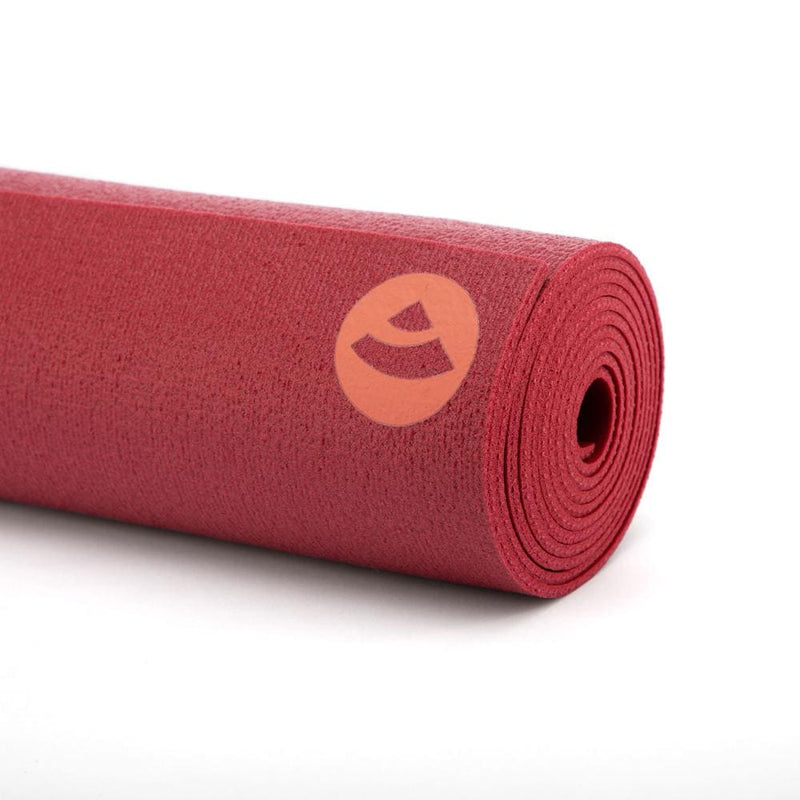 kailash tappetino yoga dinamico 3mm color lampone zoom logo