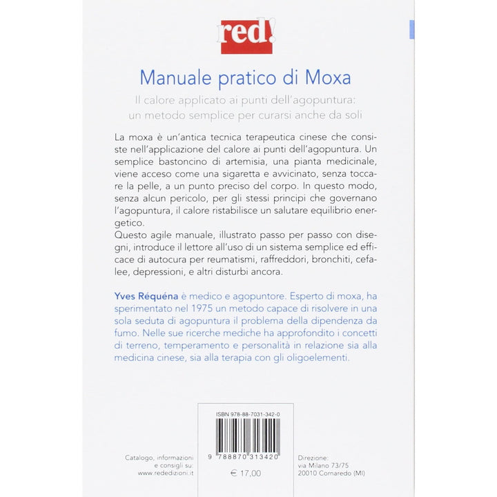 Libro Manuale pratico di moxa per praticare anche da soli di Yves Requena retro copertina