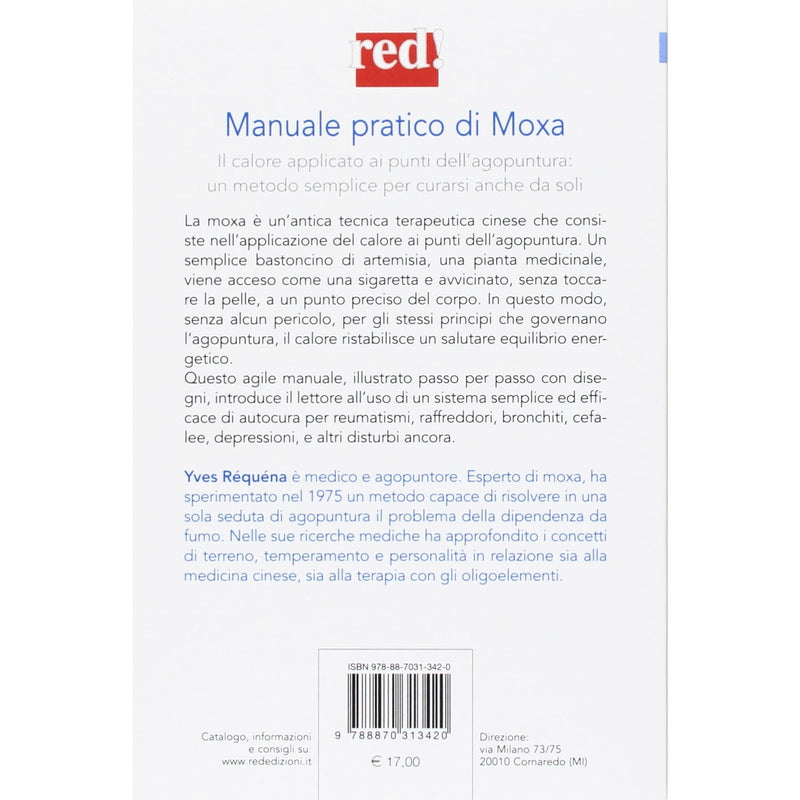 Libro Manuale pratico di moxa per praticare anche da soli di Yves Requena retro copertina