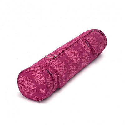 Custodia per trasportare il tappetino yoga a tracolla con tasche e ampia apertura con cerniera, rosa