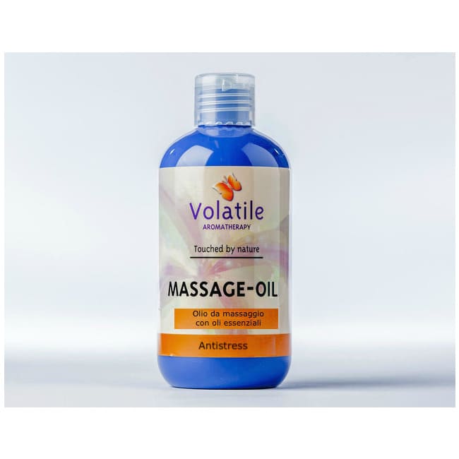 Olio da massaggio alle mandorle con oli essenziali Antistress confezione