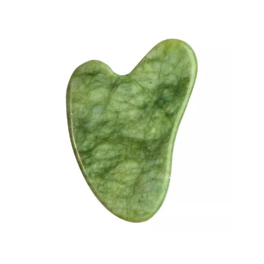 Gua sha in giada verde