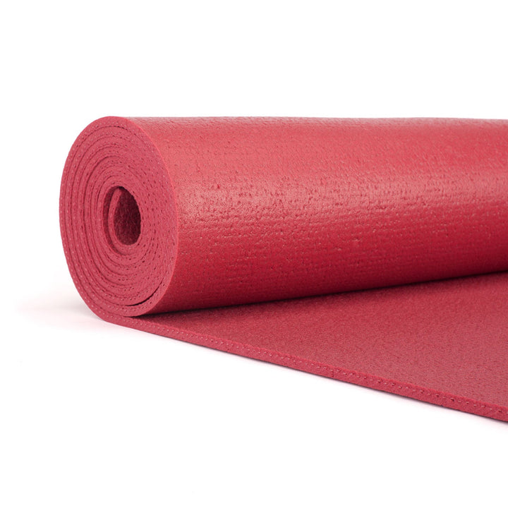 Tappetini yoga rishikesh spessore mm4,5 antiscivolo hatha yoga, vinyasa, e altri stili. Ottim materassino yoga per scuole, rosso lampone