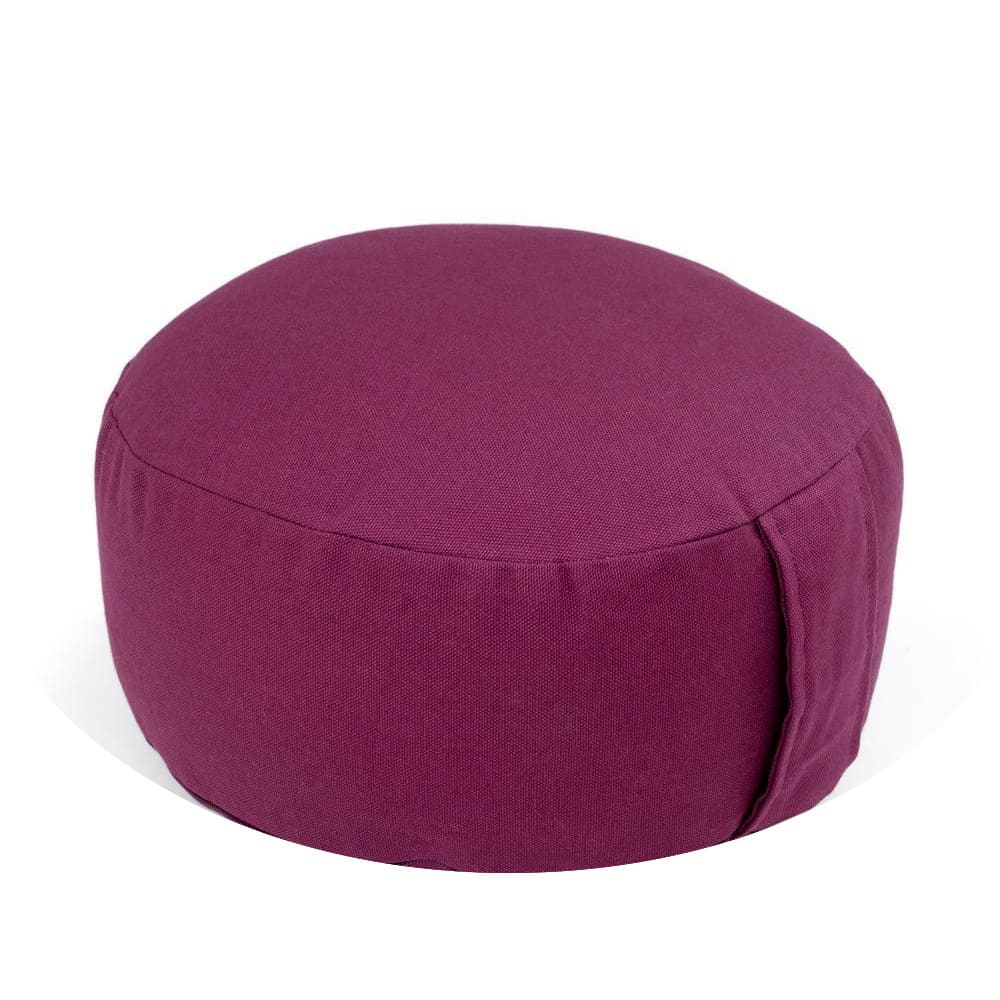 Cuscino da meditazione cilindrico Rondo color melanzana
