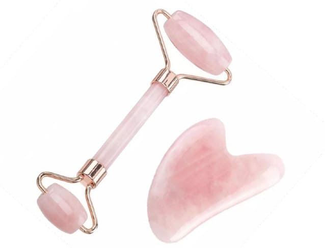 GUA-SHA -  in quarzo rosa per massaggio
