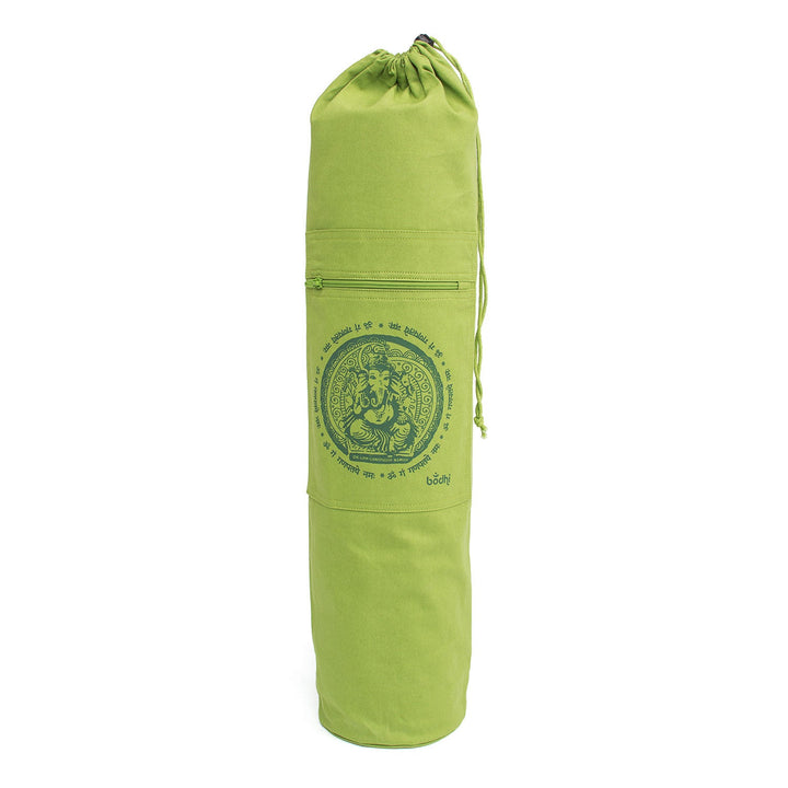 Shakti  ganesh custodia tappetino yoga a tubo  verde