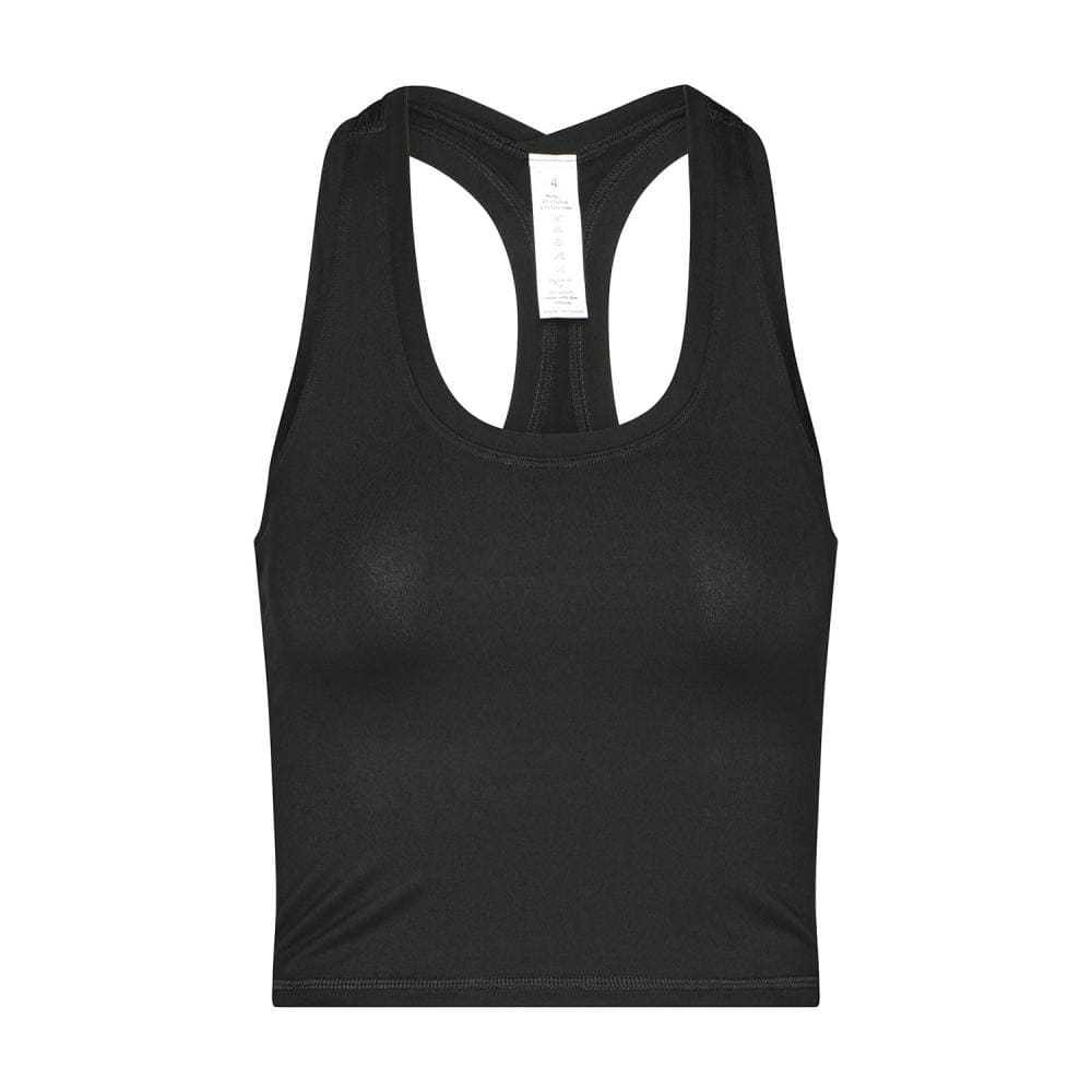 Cropped top ovvero canotta lunghezza vita colore nero