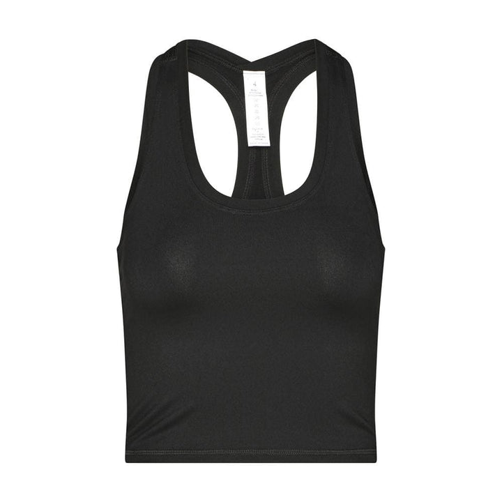 Cropped top ovvero canotta lunghezza vita colore nero