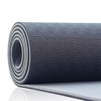 TPE tappetino yoga riciclabile 4mm color carbone arrotolato