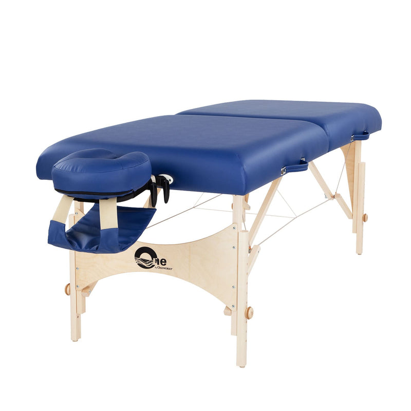 lettino massaggio portatile pieghevole Oakworks The One blu