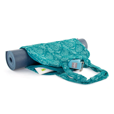 Borsa a spalla per trasporto tappetino yoga Paisley  con accessori nelle tasche