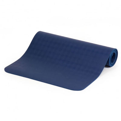 Materassino yoga Ecopro-Diamond  6mm gomma naturale  disteso blu