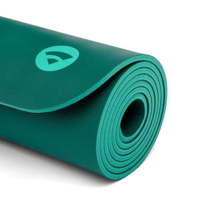Tappetino bodhi yoga gomma naturale, Ecopro-Diamond, 6mm spessore, arrotolato, verde