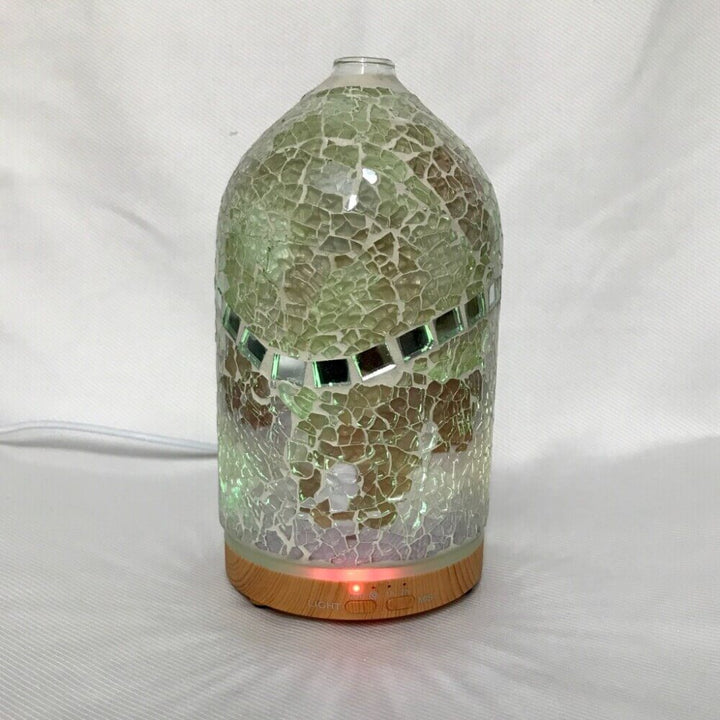 Aromadiffusore-lampada con mosaico e luci led ‘DUNA’