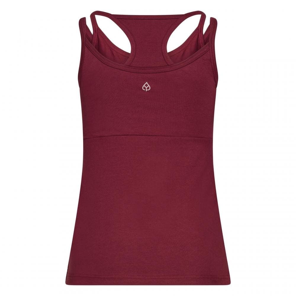 Top yoga con spalle a vogatore reggiseno integrato, 
