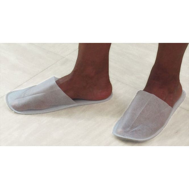Ciabattine monouso in tessuto non tessuto da uomo o donna bianche