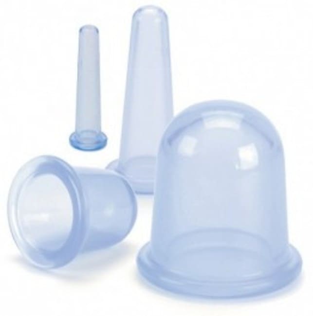 COPPETTE in SILICONE per coppettazione - 4 misure