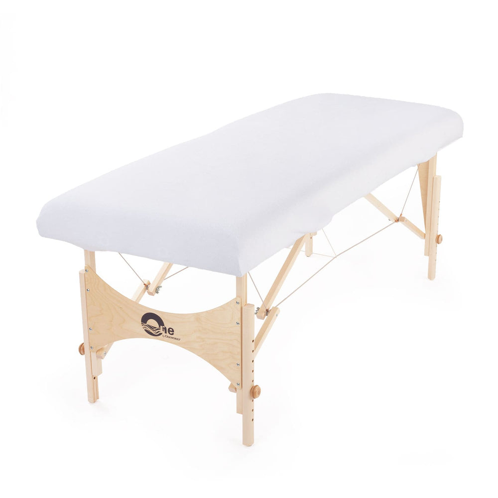 coprilettino in spugna di cotone stretch per lettini massaggio colore bianco