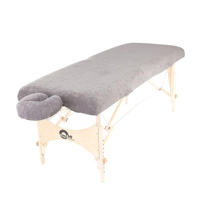 coprilettino in spugna di cotone stretch per lettini massaggio color  grigio perla