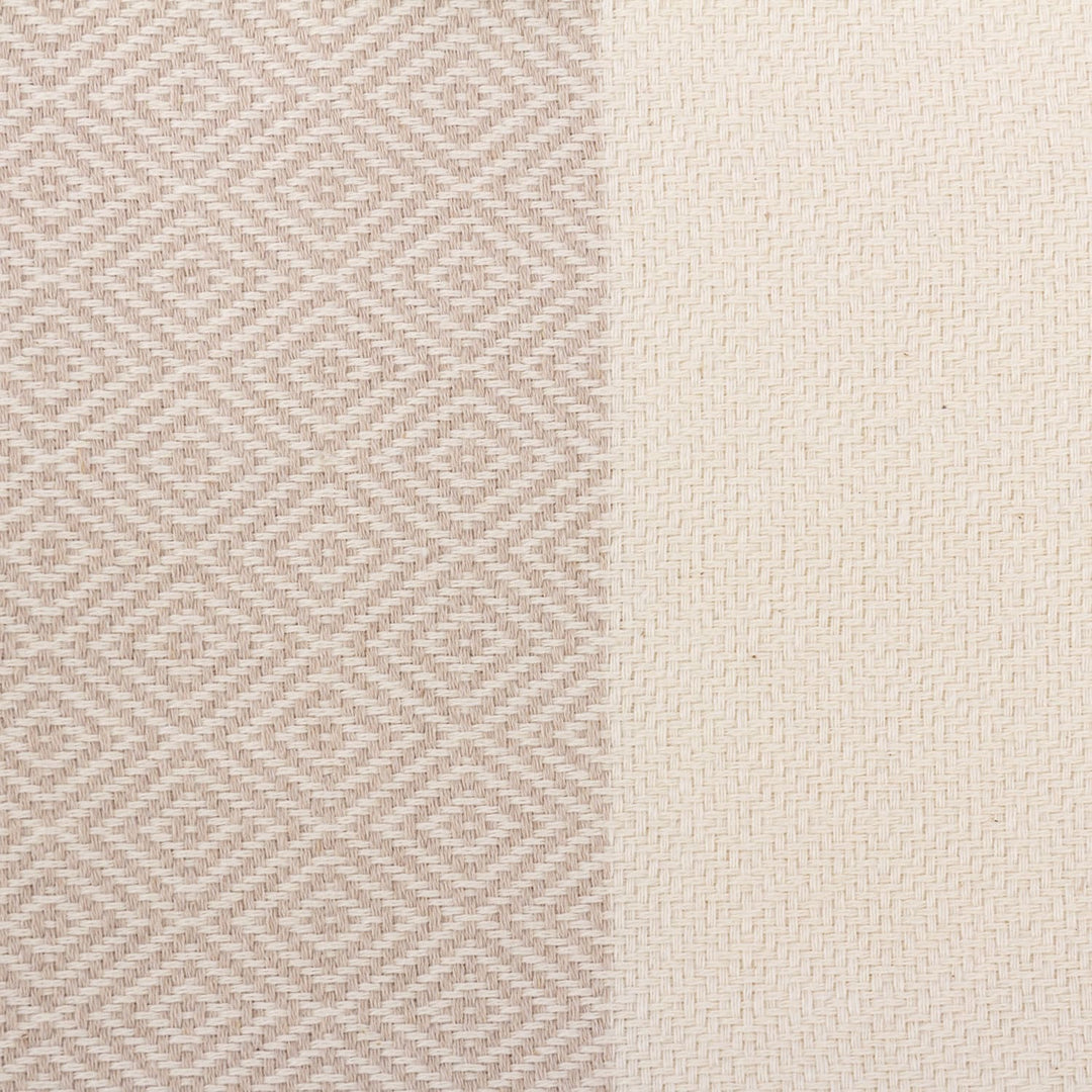 copertina in cotone BIO dettaglio disegno rombi