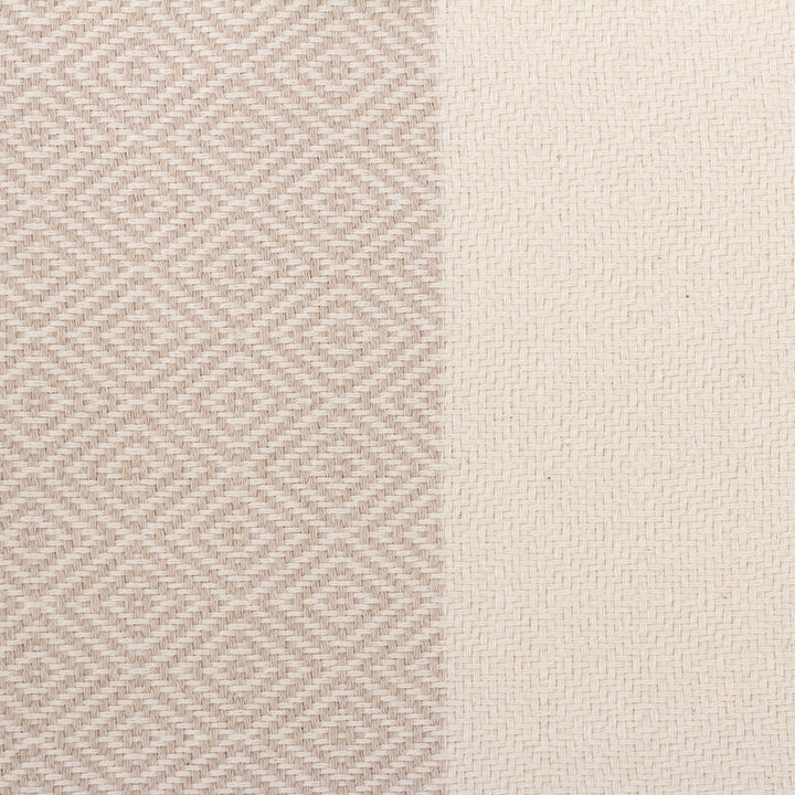copertina in cotone BIO dettaglio disegno rombi